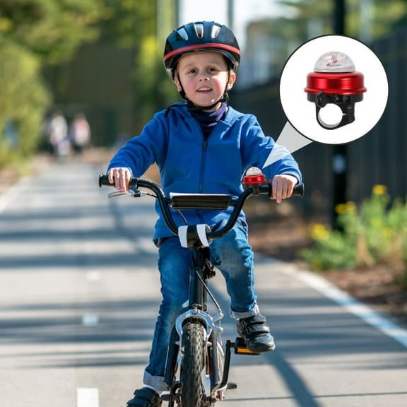 LULULION Horn For Bike Red Aluminum Alloy 1Pcs