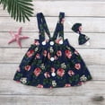 thumbnail image 3 of Actoyo Newborn Baby Girl Outfit Romper Suspender Floral Skirt Hairband Clothes, 3 of 3