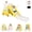 Yellow, variant on Gymax 5 in 1 Convertible Toddler Slide Set w/ Stool Book Rack for Boys & Girls Grey