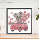 thumbnail image 3 of 2PCS 5D DIY parcial especial en forma de taladro diamante pintura rosa coche animales kit JShteea El nuevo, 3 of 9