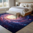 thumbnail image 5 of Area Rug 72×108in, Galaxy Planet Theme Floor Carpet Living Room Rug, Moon Outer Space Non-Slip Welcome Mat Indoor Rugs for Bedroom Dining Room, 5 of 9