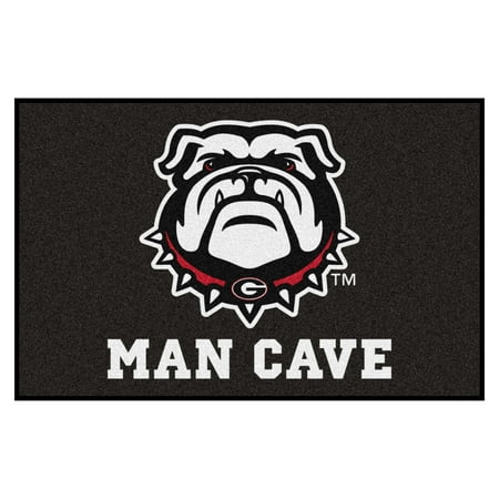 - Georgia Black New Bulldog Man Cave Starter Rug 19