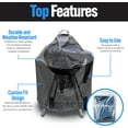thumbnail image 4 of SnS Grills Slow ‘n Sear Kettle Grill Cover - Outdoor Charcoal BBQ Kettle Accessories, Fits  and Charbroil, Perfect for Smokey Mountain, Barbecue Smoker, and Round Table Burners, 4 of 6