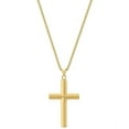 thumbnail image 4 of Gold-Plated Stainless Steel Cross Pendant and Curb Chain Bracelet in a Gift Box Set (11mm), 4 of 4