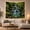 Moss Boulder Falls, variant on Multi-Tiered Waterfall Over Moss Boulders in Forest Pool, Serene Watercolor for Nature Lovers, Nature Landscape Art, Housewarming Gift Tapestry Wall Hanging for Bedroom and Living Room