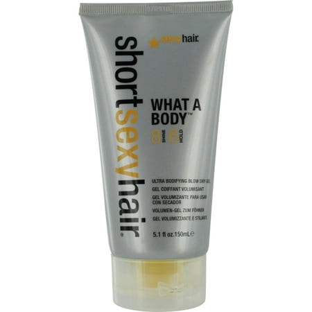 Short Sexy Hair What A Body Blow Dry Gel by Sexy Hair for Unisex, 5.1 (Best Hair Product For Body)