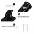 thumbnail image 2 of CHUANK Flagpole Stand Flags Flag Bracket Holder Facility for Flag Side Mount Flag Pole Bracket Flag Pole Holder, 2 of 6