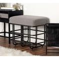 thumbnail image 2 of DecMode Metal and Fabric Ottoman, 2 of 5