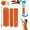 Orange, variant on dusters for Cleaning extendable Long Handle,Webster Cobweb Duster with Extension Pole,Spider Web Remover Brush with Pole,Outdoor Web Cleaner Outside for use on Ceilings, cabinets, Walls, Light