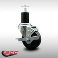 thumbnail image 2 of 3.5 Inch SS Phenolic Swivel 1-3/4 Inch Expanding Stem Caster with Brake SCC, 2 of 2