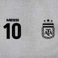 thumbnail image 5 of Icon Sports Official Argentine Football Association Lionel Messi Pullover Hoodie - Unisex Adult - AFA117PH Light Grey M, 5 of 7