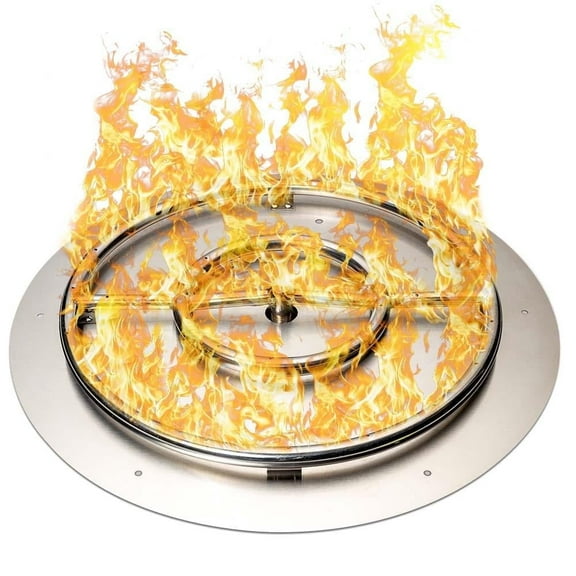 Stainless Steel Fire Pit Burner Pan and Ring for NG or LP