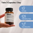 thumbnail image 3 of BIGVITA Slim+ | Supports Healthy Metabolism, Gut Health - Vegan, Hormone-Free, 90 Capsules, 3 of 6