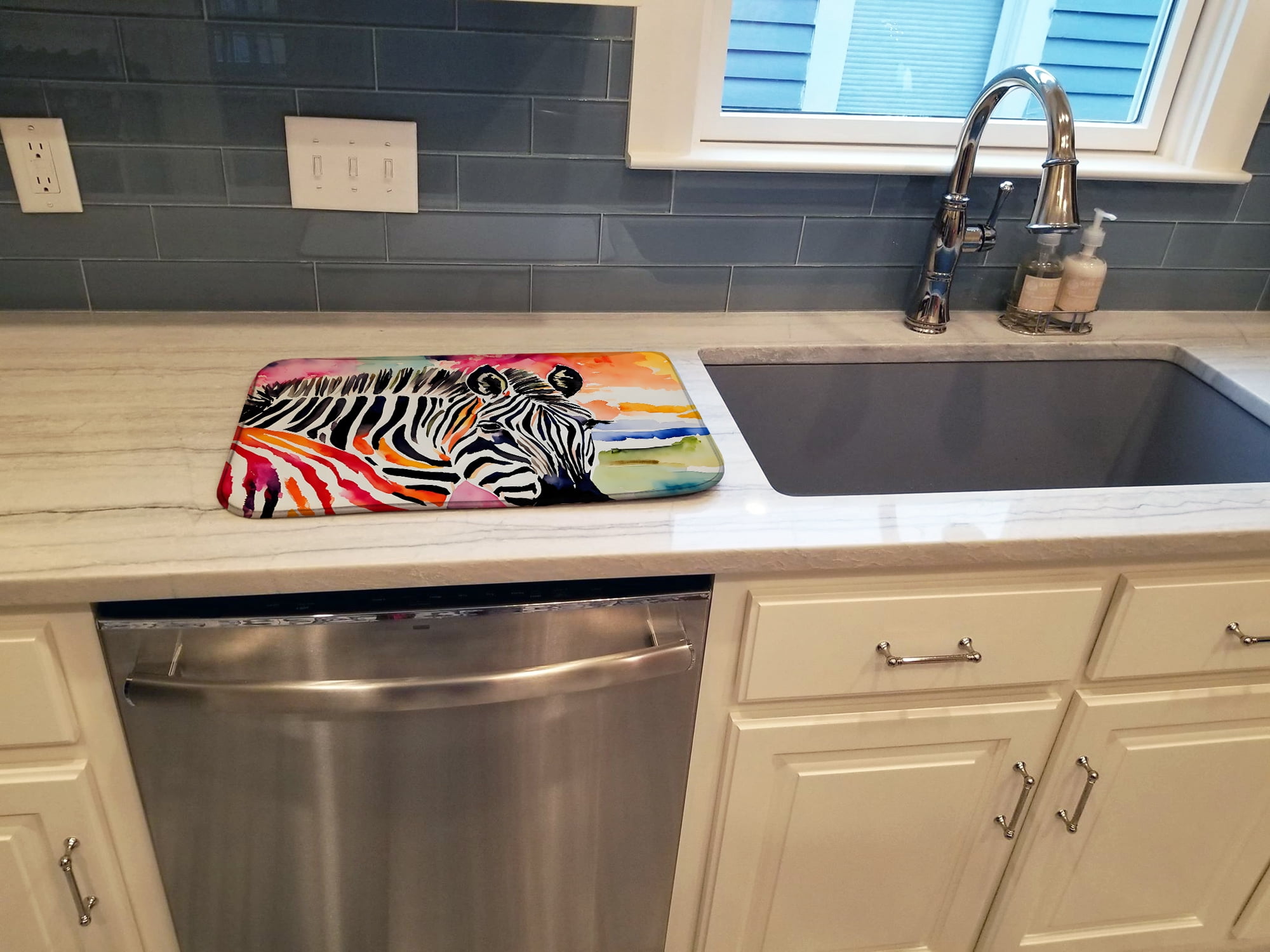 Zebra Dish Drying Mat DAC3015