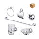 thumbnail image 1 of Juego De Accesorios De Baño 6 Pzas Belug, Plateados, 1 of 5