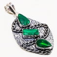 thumbnail image 2 of Malachite Chrome Diopside Gemstone Handmade Fashion Pendant Jewelry 2.70" SA 461, 2 of 2