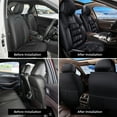 thumbnail image 7 of DIKSOAKR Winter Car Seat Covers Fit for Volkswagen Jetta 2008-2024 2025 Plush Warm Automotive Front Seat Covers Soft Fuzzy Seat Cushion Protector (2 Seat,Black), 7 of 7