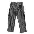 thumbnail image 5 of Havenre Baggy Cargo Sweatpants for Men Drawstring Waist Patchwork Color Block Athletic Joggers with Pockets Loose Soft Cozy Sport Jogging Pants Dark Gray XL, 5 of 8