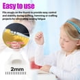 thumbnail image 4 of 3PCS Edge Stitch Hand Sewing Guide,Lock Gauge,Embroidery Lock Stitching Accessories and Gadgets,Precision Stitcher Templates Ruler,Notions & Supplies for Beginners DIY(2MM,White), 4 of 5