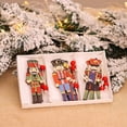 thumbnail image 5 of 9 piezas de decoraciones navideñas, impresión creativa, encantador soldado de nogal, colgante de madera, impresión en color, accesorios para árboles de Navidad, 5 of 5