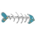 thumbnail image 1 of Broche de espinas de pescado, insignia de solapa, broche de metal esmaltado con dibujos animados, joyería, regalo, accesorios de ropa (azul cielo), 1 of 7
