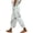 Mint Green, variant on DeHolifer Women's Pants Plus Size Elastic Waisted Drawstring Strip Printed Wide Leg Casual Loose Trousers with Pocket Watermelon Red 3XL