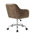 thumbnail image 4 of Linon Chaise de Bureau Rembourrée Colton, Brun, 4 of 14