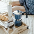 thumbnail image 5 of GROSCHE MILANO Stovetop Espresso Maker, Moka Pot, 3 Espresso Cups, Blue, 5 of 10