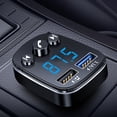 thumbnail image 1 of Émetteur Bluetooth Sans Fil pour Voiture 5.0 FM Récepteur Audio Mains Libres Lecteur MP3 Auto Chargeur Rapide USB 3.1A Accessoires de Voiture, 1 of 4