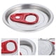 thumbnail image 4 of 10 tapas de lata de refresco con anilla protectora de aluminio para tapas abiertas, tapas de sellado para cerveza, refrescos y bebidas, tapas de boca ancha rojas, 4 of 7