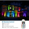 thumbnail image 5 of SUNVIE Christmas RGBW Spotlight Outdoor 6W Color Changing LED Landscape Light with Stake, 2 pack, 5 of 9