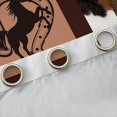 thumbnail image 4 of Homewish Cattle Hide Black Out Curtains,Rustic Horseshoe Curtains Pack of 2 (42x63 Each),Western Cowboy Bedroom Curtains For Teens,Super Cozy Room Decor, 4 of 6