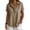 Khaki, variant on Women's Shirts 3/4 Sleeve Button Down Shirt Women Beach Vacation Rolled Cuffed Collared Button-down Lightweight Shirt Casual Formal Wear Lomon 3/4 Length Sleeve Womens Tops Green S