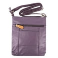 thumbnail image 2 of Silver Fever Genuine Leather Travel Shoulder Cross Body Purse Handbag, 2 of 5