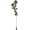 Bell in Flowers, variant on Cast Iron Garden Bell with Blue Bird Accent & Wind Chime, Sturdy Metal Outdoor Ornament for Porch, Gate, Yard and Patio