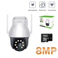 thumbnail image 1 of Cámara de vigilancia 4K de 8MP con Wifi para exteriores, protección de seguridad para el hogar, impermeable, externa, Wifi, CCTV, IP, Webcam, seguimiento automático, 1 of 4