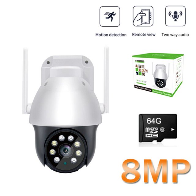 Cámara de vigilancia 4K de 8MP con Wifi para exteriores, protección de seguridad para el hogar, impermeable, externa, Wifi, CCTV, IP, Webcam, seguimiento automático