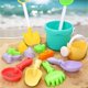thumbnail image 2 of Bright Color Sandcastle Building Sand Tool Set For Outdoor Play With Essential Tool And Sand Bucket for Beach Sand Play Multicolor, 2 of 4
