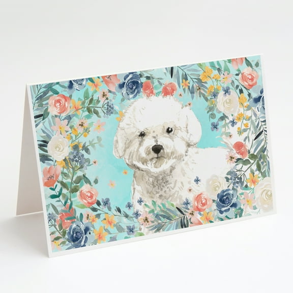 Bichon Frise Greeting Cards and Envelopes Pack of 8