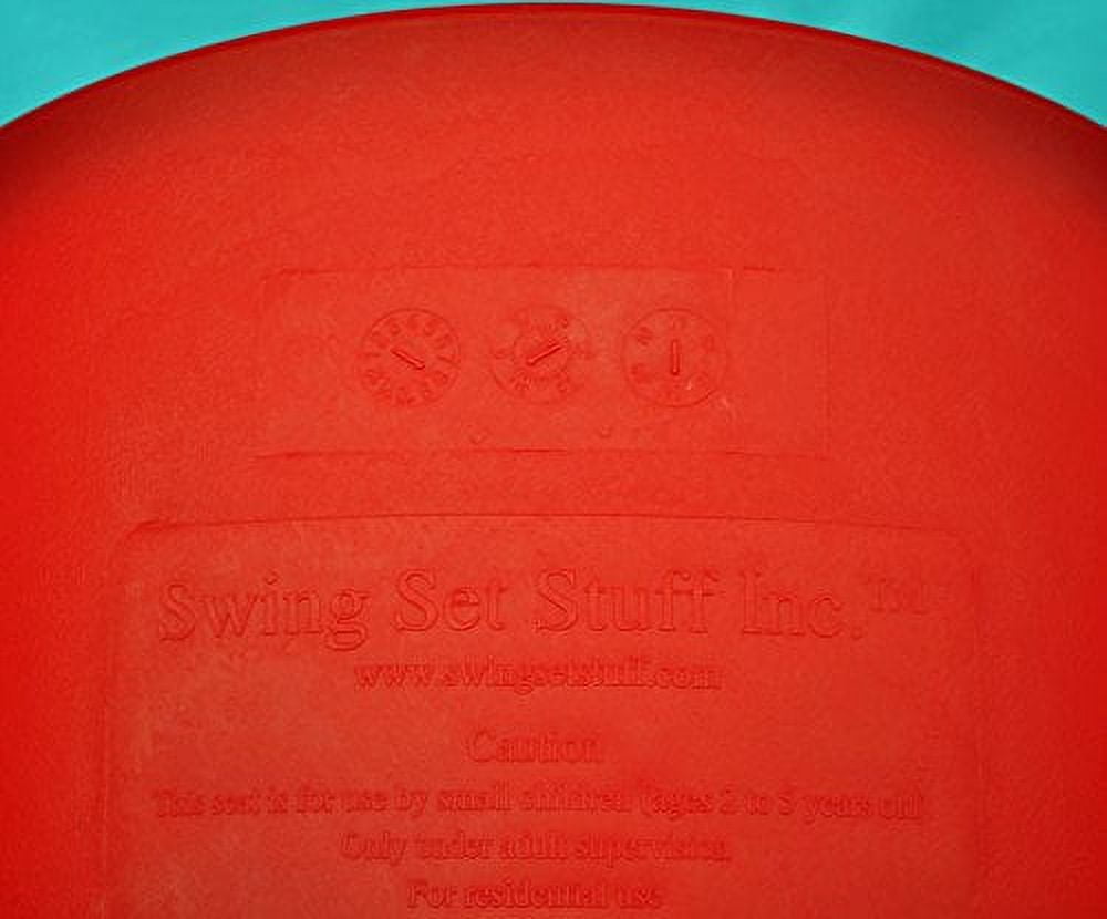 Swing Set Stuff Half Bucket Swing Seat (Red) with SSS Logo Sticker