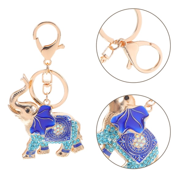 KALLORY Keychain Sparkling Crystal Pendant for Purse Backpack and Bag Charm