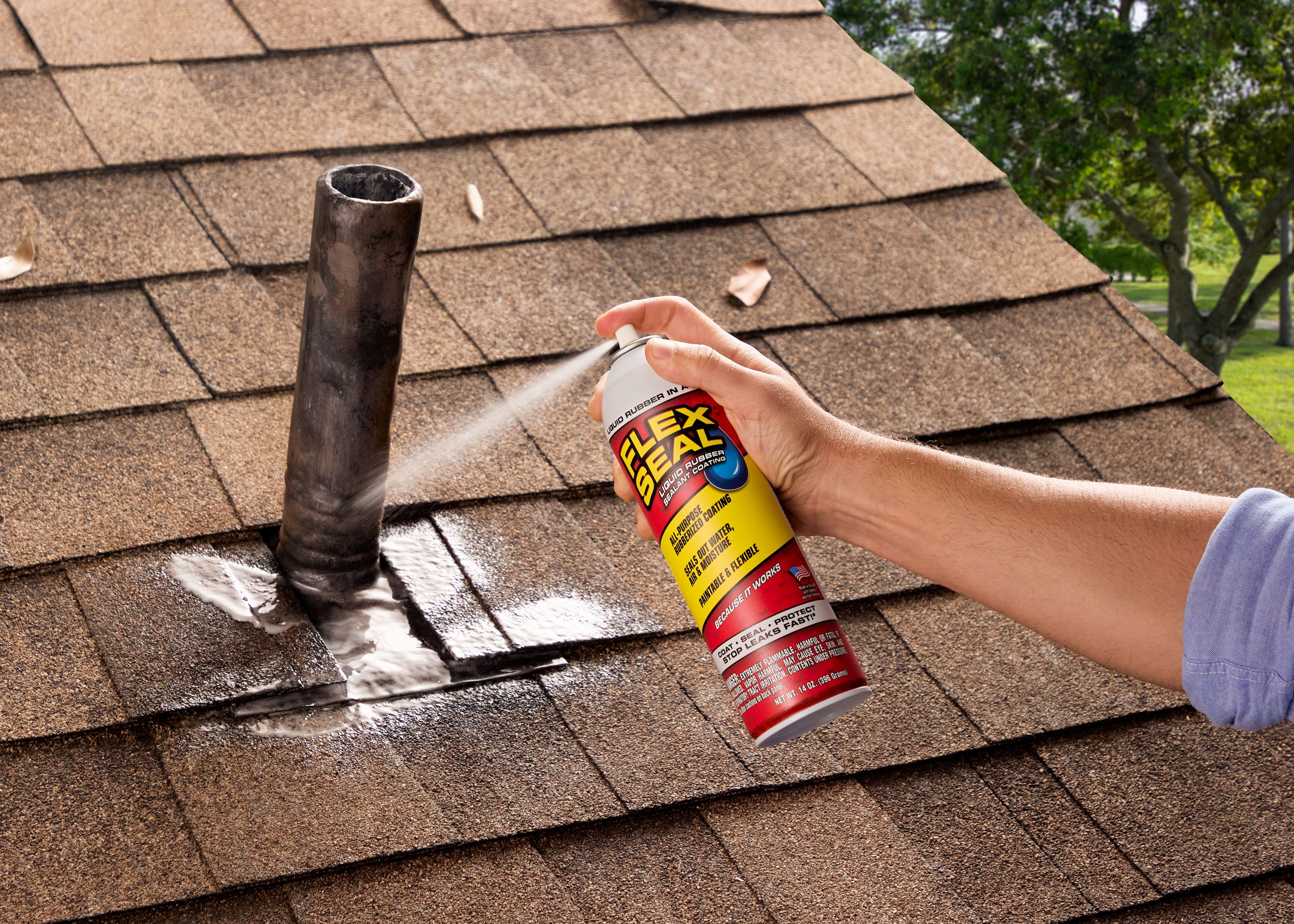 Flex Seal Clear MAX Aerosol Liquid Rubber Sealant Coating, 17 oz