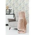 thumbnail image 3 of NextWall Linen & French Blue Magnolia Trail Peel and Stick Wallpaper, 3 of 10