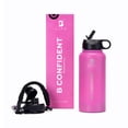 thumbnail image 1 of Botella Térmica Color Rosa 1L (32 Oz) B Confident | Libre de BPA | B Life, 1 of 8