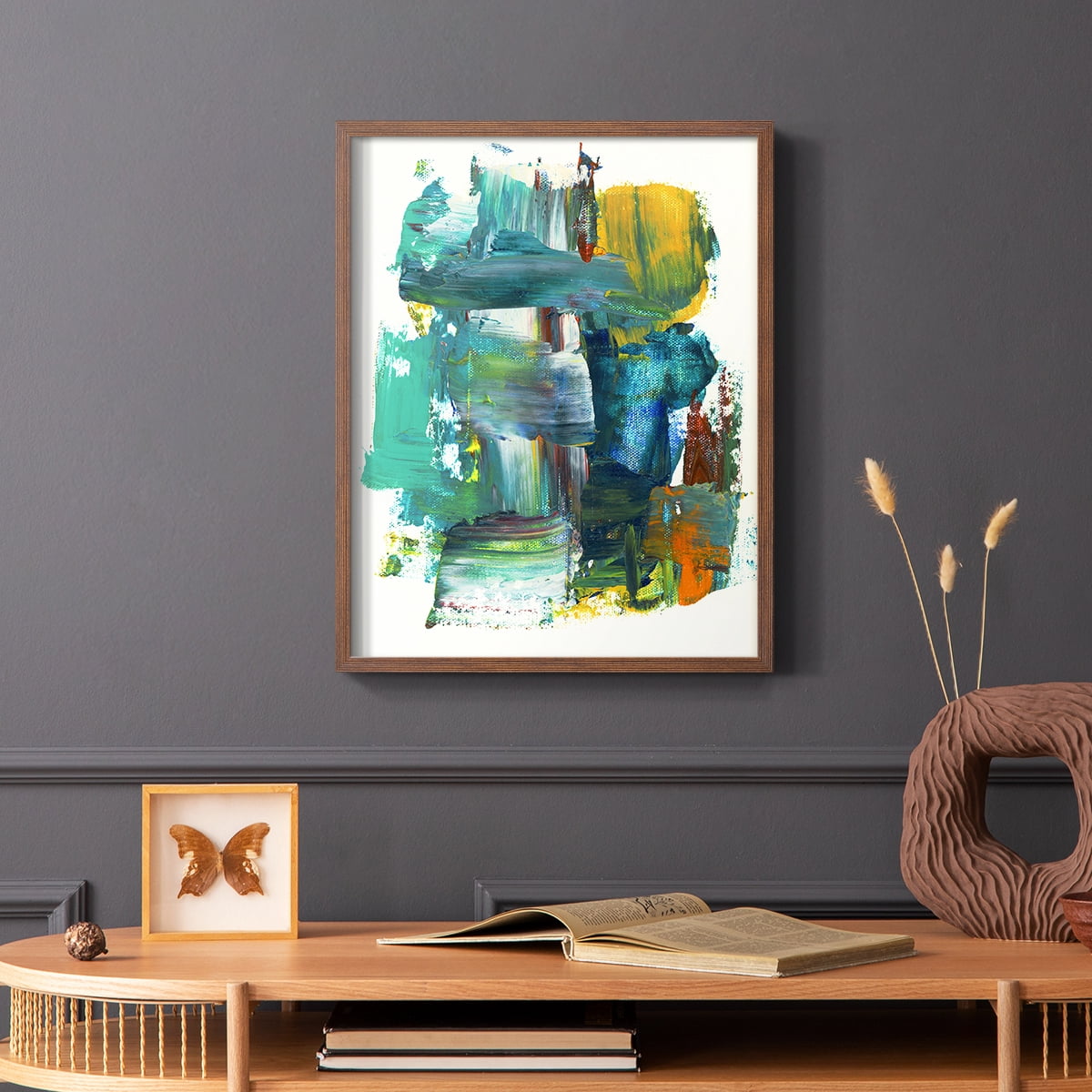 Abstract I in Paper Solid Wood 11 x 14 Framed Print