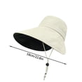 thumbnail image 3 of CSStudio UPF 50+ Wide Brim Sun Hat, Packable Lightweight Outdoor Bucket Hat with Chin Strap, Adjustable UV Protection Hat for Gardening Hiking Beach, Unisex, 3 of 6