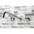 thumbnail image 3 of Kingston Brass KS8051DKL Kaiser Two-Handle Wall Mount Roman Tub Faucet, Polished Chrome, 3 of 7