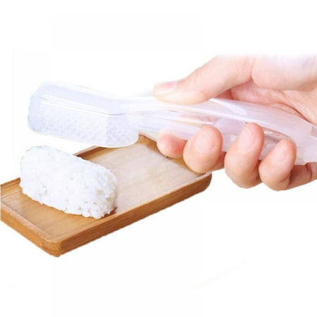 

MEROTABLE Simple Manual Sushi Molds With Handle Plastic Sushi Molds Portable DIY Handmade Rice Ball Molds For Children Bento/