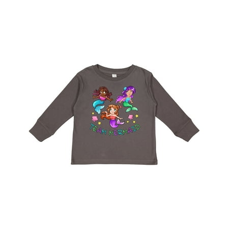 

Inktastic Team Mermaid Gift Toddler Boy or Toddler Girl Long Sleeve T-Shirt