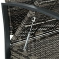 thumbnail image 6 of Teal Island Designs Wicker 47 1/2" Wide Bronze Outdoor Storage Bench, 6 of 9